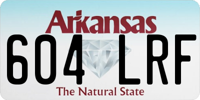 AR license plate 604LRF