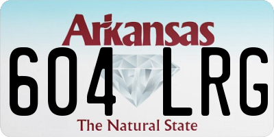AR license plate 604LRG