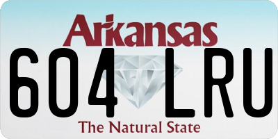 AR license plate 604LRU