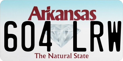 AR license plate 604LRW