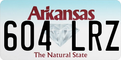 AR license plate 604LRZ