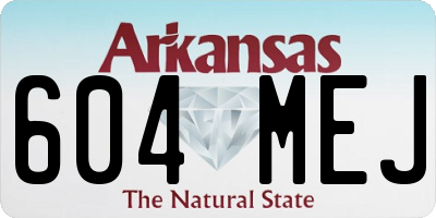 AR license plate 604MEJ