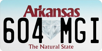 AR license plate 604MGI