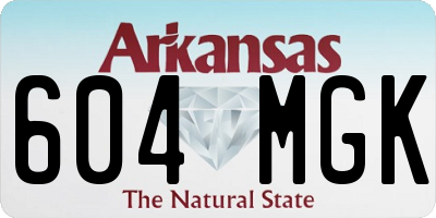 AR license plate 604MGK
