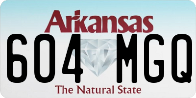 AR license plate 604MGQ