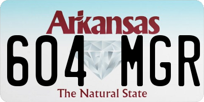 AR license plate 604MGR