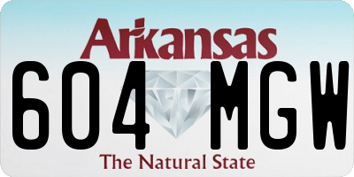 AR license plate 604MGW