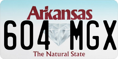 AR license plate 604MGX