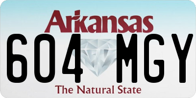 AR license plate 604MGY