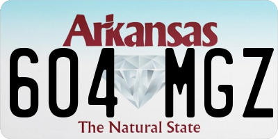 AR license plate 604MGZ