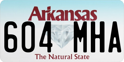 AR license plate 604MHA
