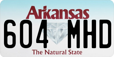 AR license plate 604MHD