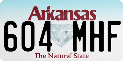 AR license plate 604MHF