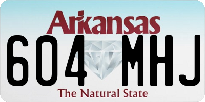 AR license plate 604MHJ
