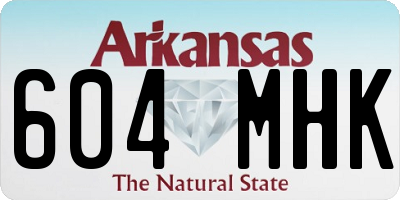 AR license plate 604MHK