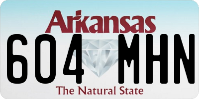AR license plate 604MHN
