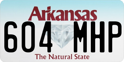 AR license plate 604MHP