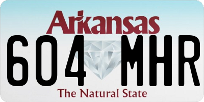 AR license plate 604MHR