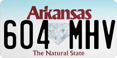 AR license plate 604MHV