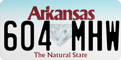 AR license plate 604MHW