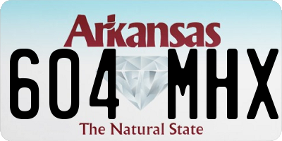 AR license plate 604MHX