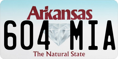 AR license plate 604MIA