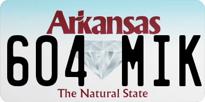 AR license plate 604MIK
