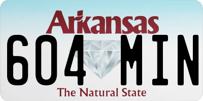 AR license plate 604MIN