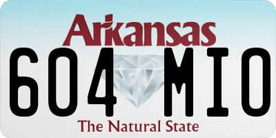 AR license plate 604MIO