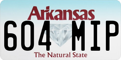 AR license plate 604MIP