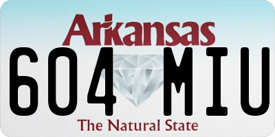 AR license plate 604MIU