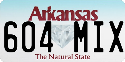 AR license plate 604MIX