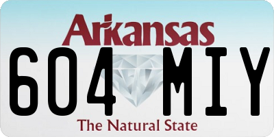 AR license plate 604MIY