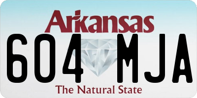 AR license plate 604MJA