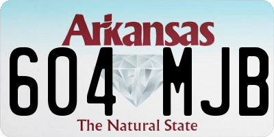 AR license plate 604MJB
