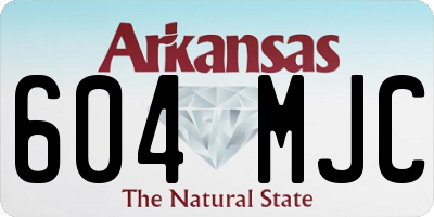 AR license plate 604MJC