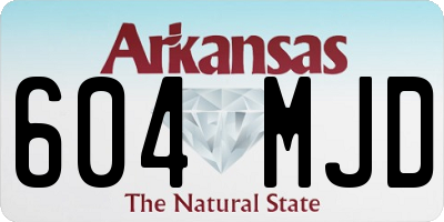 AR license plate 604MJD