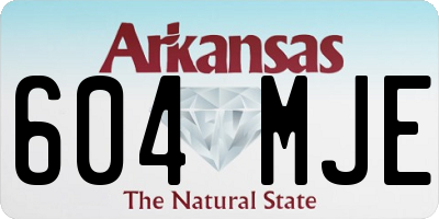 AR license plate 604MJE