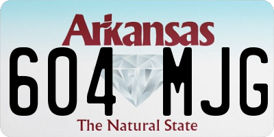 AR license plate 604MJG