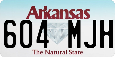 AR license plate 604MJH