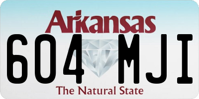 AR license plate 604MJI