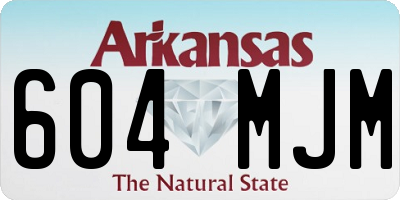 AR license plate 604MJM