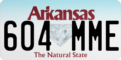 AR license plate 604MME