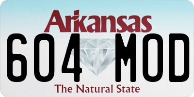 AR license plate 604MOD