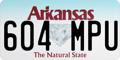AR license plate 604MPU