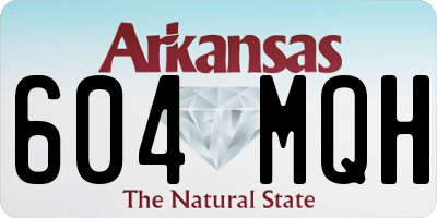 AR license plate 604MQH