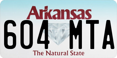 AR license plate 604MTA