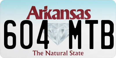 AR license plate 604MTB