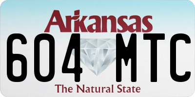 AR license plate 604MTC