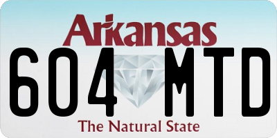 AR license plate 604MTD